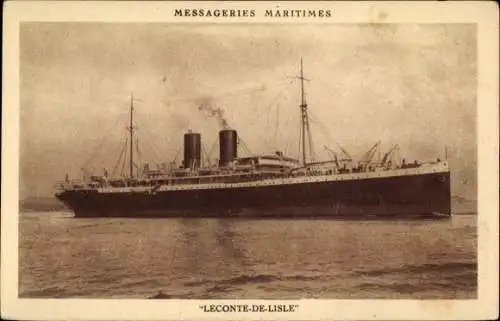 Ak Passagierschiff Leconte de Lisle, Messageries Maritimes