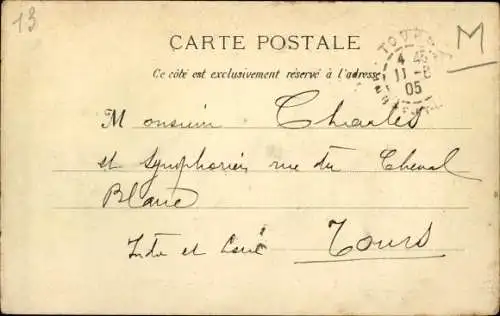 Ak Segel Schiff Le Congo im Hafen