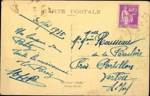 Ak CGT Normandie, Passagierdampfer