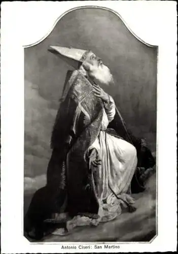 Ak Ronco sopra Ascona Kanton Tessin, Antonio Ciseri: San Martino