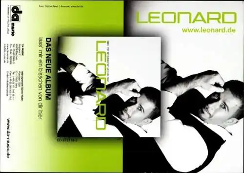 Ak Sänger Leonard, Autogramm