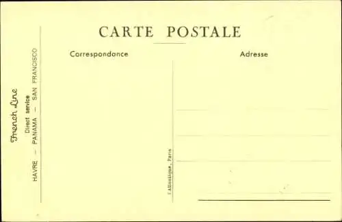 Ak Schiff SS Wisconsin, Compagnie Générale Transatlantique