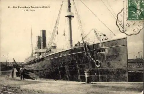 Ak Nos Paquebots Transatlantiques, La Bretagne