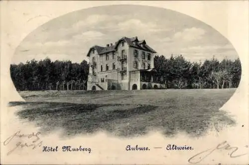 Ak Aubure Altweier Elsass Haut Rhin, Hotel Musberg in Altweier