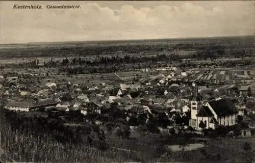 Ak Châtenois Kestenholz Elsass Bas Rhin, Gesamtansicht