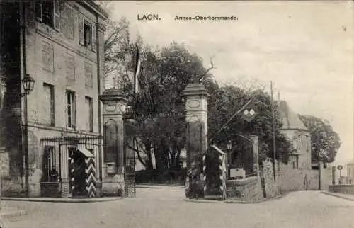 Ak Laon Aisne, Laon. Armee-Oberkommando.