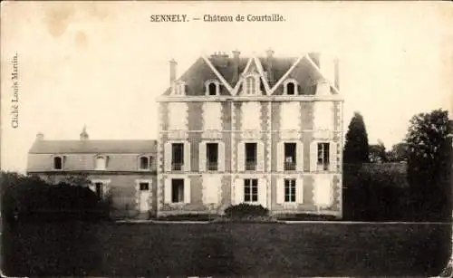 Ak Sennely Loiret, Château de Courtaille