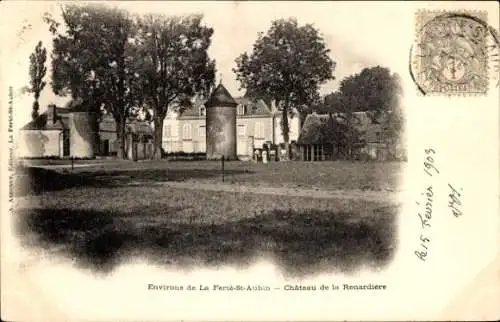 Ak La Ferté Saint Aubin Loiret, Château de la Renardiere