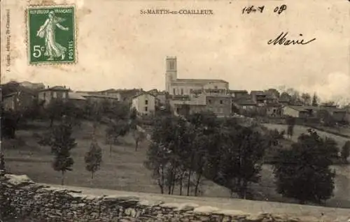 CPA Saint Martin en Coailleux Calvados, vue du ville