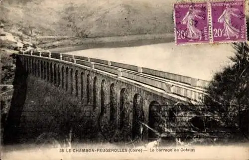 Ak Le Chambon-Feugerolles Loire, Barrage de Cotatay