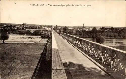 Ak Balbigny Loire, Brücke, Panorama