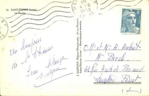 Ak Saint Étienne Loire, Le Musée