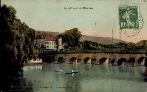 Ak Meulan en Yvelines, kleine Brücke