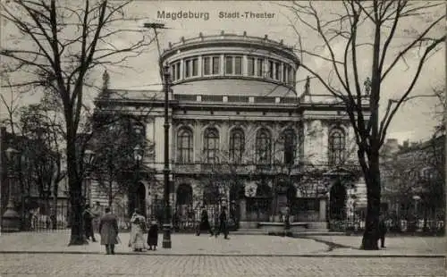 Ak Wilhelmstadt Magdeburg an der Elbe,  Stadttheater