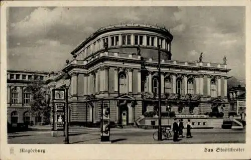 Ak Magdeburg an der Elbe,  Das Stadttheater