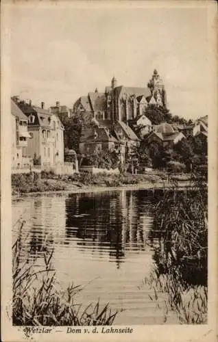 Ak Wetzlar an der Lahn, Dom von der Lahnseite