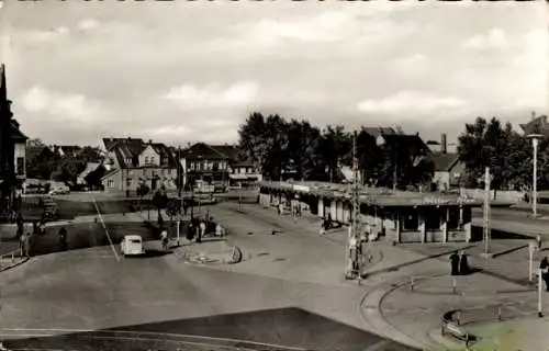 Ak Datteln im Ruhrgebiet Westfalen, Neumarkt und Busbahnhof, 60 Jahre Cramers Kunstanstalt KG....