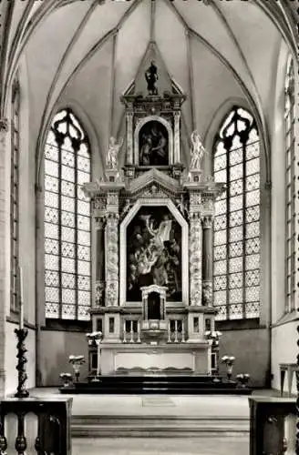 Ak Dortmund im Ruhrgebiet, Kircheninneres, Altar