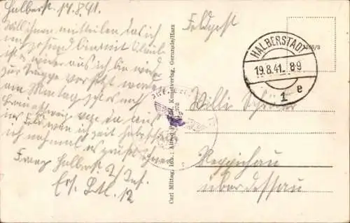 Ak Halberstadt am Harz, Breiter Weg