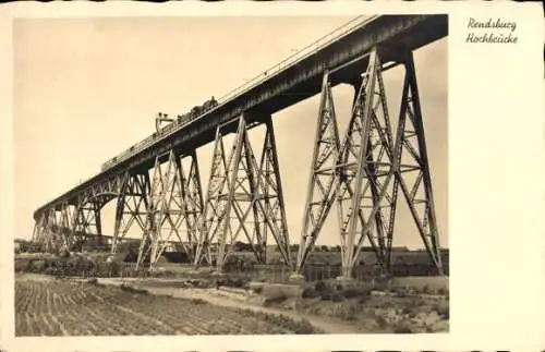 Ak Rendsburg in Schleswig Holstein, Hochbrücke