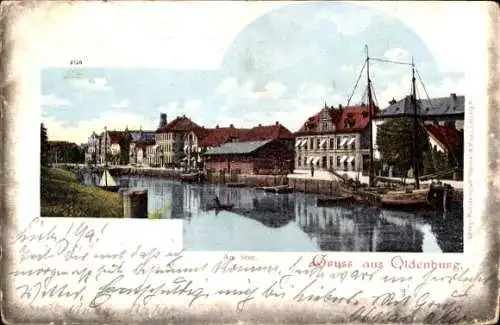 Ak Donnerschwee Oldenburg in Oldenburg, Blick auf die Haaren in Oldenburg.