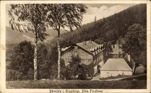 Ak Bärenfels Altenberg im Erzgebirge, Altes Forsthaus