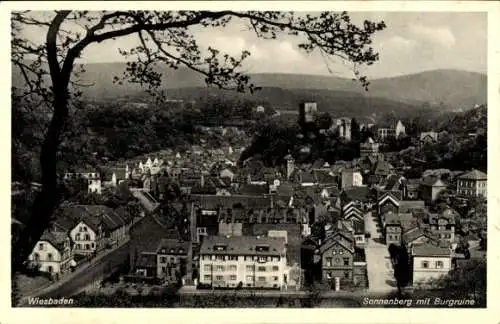 Ak Wiesbaden in Hessen,  Sonnenberg mit Burgruine