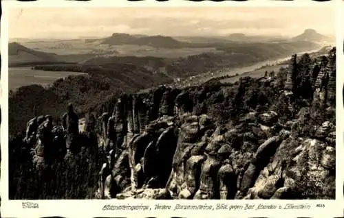 Ak Bad Schandau Sächsische Schweiz, Elbsandsteingebirge, Vordere Srammsteine