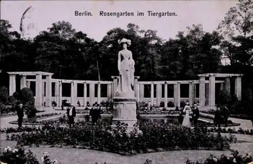 Ak Berlin Tiergarten, Rosengarten