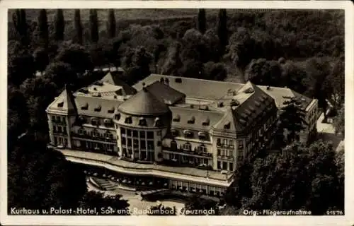 Ak Bad Kreuznach an der Nahe, Kurhaus u. Palast-Hotel, Sol- und Radiumbad Kreuznach