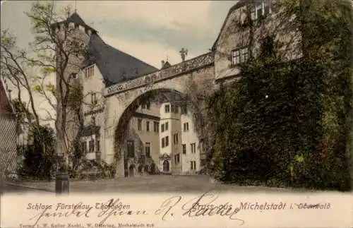 Ak Michelstadt im Odenwald, Schloss Fürstenau, Torbogen