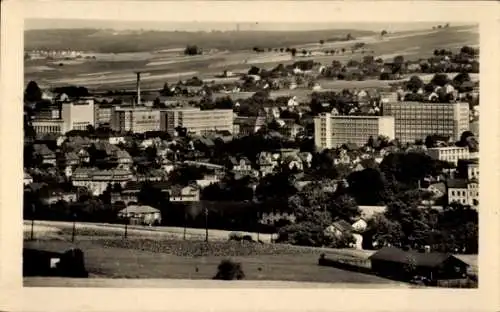 Ak Varnsdorf Warnsdorf Region Aussig, Blick auf Varnsdorf mit Fabriken und Wohnsiedlungen