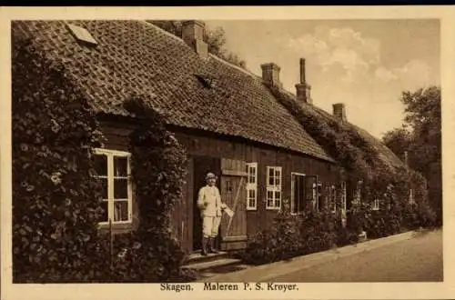 Ak Skagen Dänemark, Maleren P. S. Krøyer