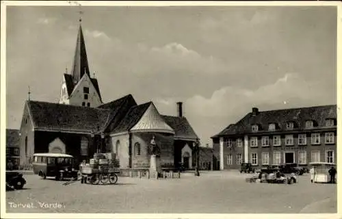 Ak Varde Dänemark, Marktplatz, Kirche