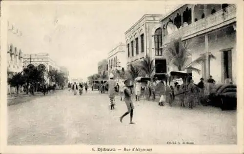 Ak Djibouti Dschibuti, Rue de Abyssinie