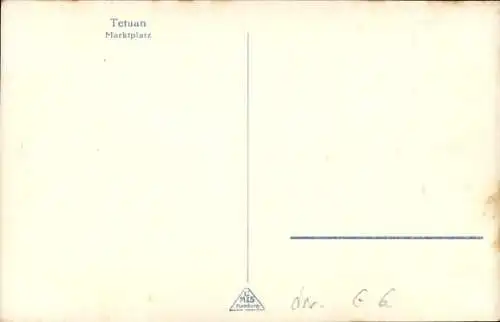 Ak Tetuan Tétouan Marokko, Marktplatz