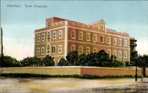 CPA Port-Saïd Egypte, École Francaise