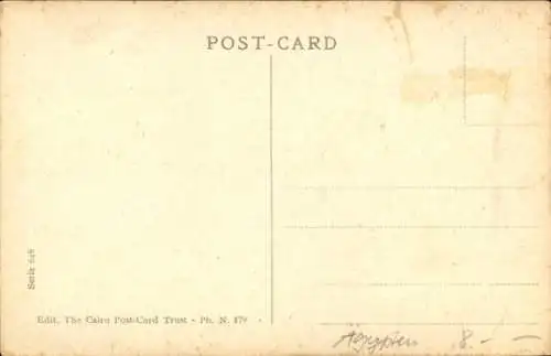 Ak Port Said Ägypten, Post Office Street, Postgebäude