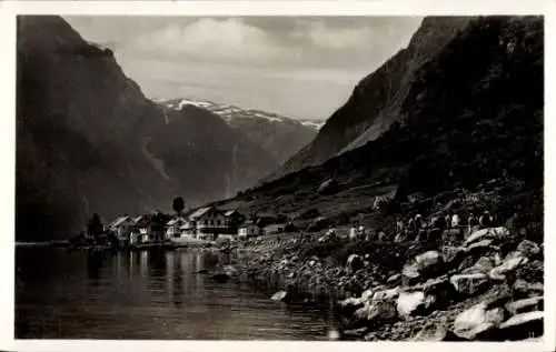 Ak Gudvangen Norwegen, Ufer, Fjord