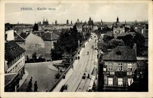 Ak Praha Prag Tschechien, Karlsbrücke