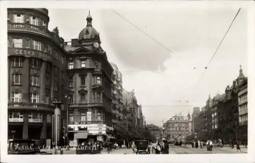 Ak Praha Prag Tschechien, Václavské náměstí, Wenzelsplatz