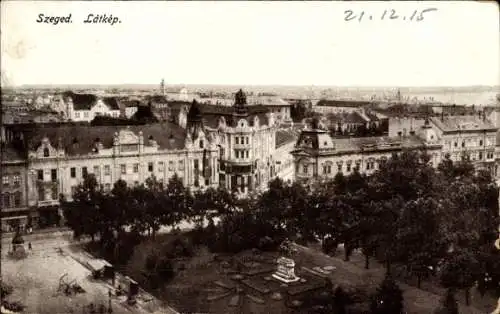 Ak Segedin Szeged Ungarn, Latkep, Panorama