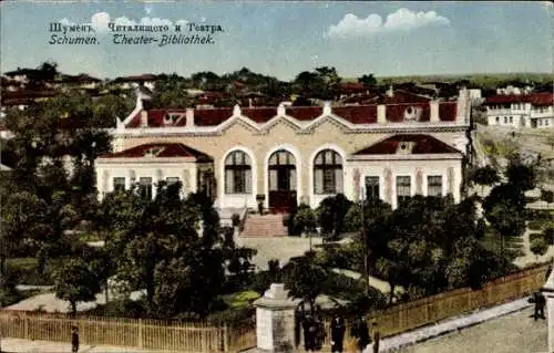 Ak Schumen Bulgarien, Theater-Bibliothek, Personen