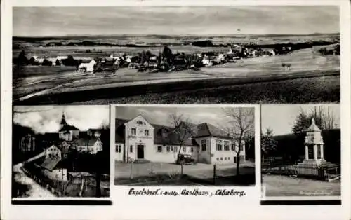 Ak Andělka Engelsdorf Višňová Weigsdorf Reg. Reichenberg, Gasthaus zum Löhnberg, Kriegerdenkmal