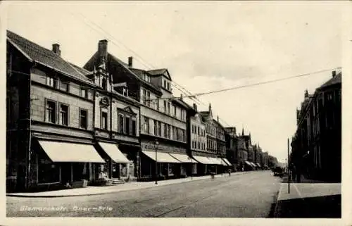 Ak Buer Gelsenkirchen im Ruhrgebiet, Bismarckstraße, Geschäfte