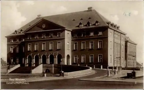 Ak Neu Rössen Leuna an der Saale, Gesellschaftshaus