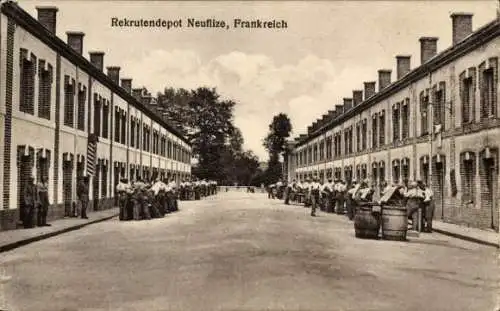 Ak Neuflize Ardennes, Rekrutendepot
