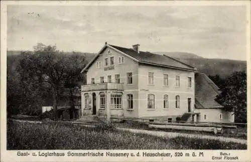 Ak Ostra Góra Nauseney an der Heuscheuer Schlesien, Gasthaus, Logierhaus