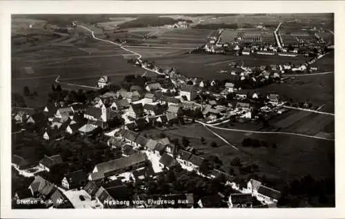 Ak Stetten am kalten Markt, Fliegeraufnahme, Heuberg