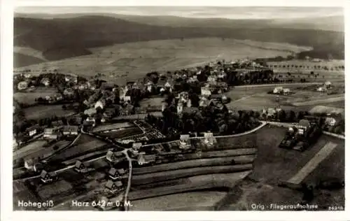 Ak Hohegeiß Braunlage im Oberharz,, Fliegeraufnahme